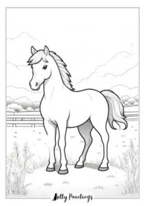 24 Free Printable Horse Coloring Pages for Kids