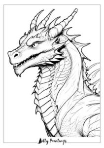 Realistic Dragon Coloring Pages - 24 Scary & Advanced Images