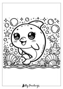 Cute Dolphin Coloring Pages - 24 Free Printables for Kids