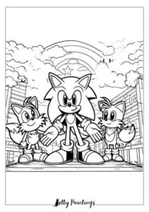 Free Sonic Coloring Pages - 28 Amazing Printable Images