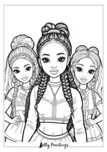 26 Black Barbie Coloring Pages - Free Sheets for Kids and Adults