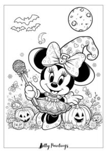 28 Cute and Easy Minnie Mouse Coloring Pages for Kids (Free)